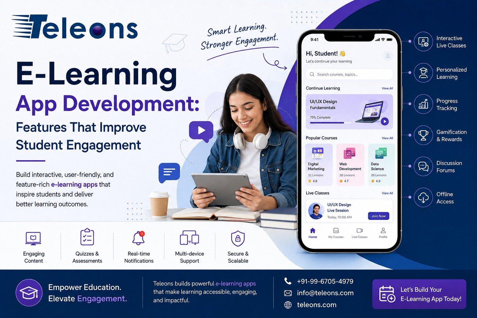 E-Learning App Development: Features That Improve Student Engagement